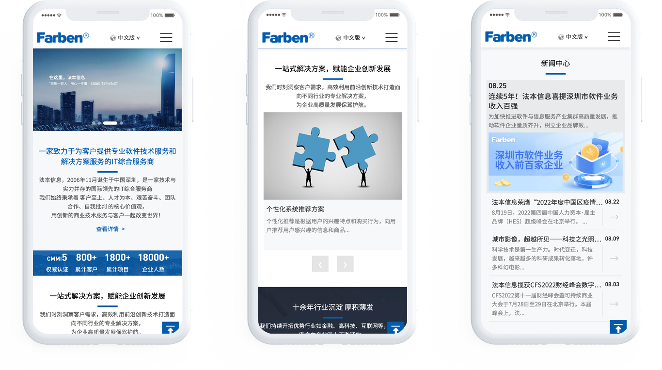 法本股份网站制作